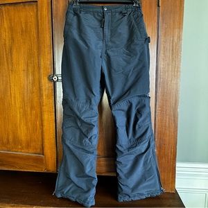 Lands’ End Kids Insulated Iron Knee Snow Pants black size 12 grow-a-longs